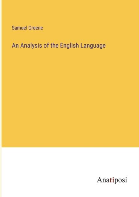 The An Analysis of the English Language Book