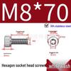 304 Stainless Steel Hex Socket Head Cap Screws, Cylindrical Head, DIN912.