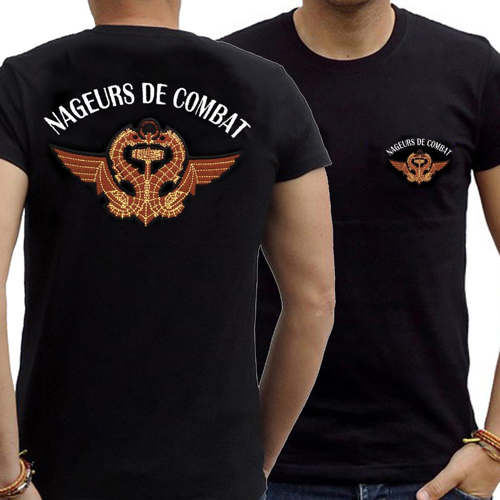 Tricou de Luptă Hubert Swimmer pentru Forțele Speciale Navale Franceze Nou 100% Bumbac Mânecă Scurtă Gât Rotund Casual pentru Bărbați Mărime S3XL