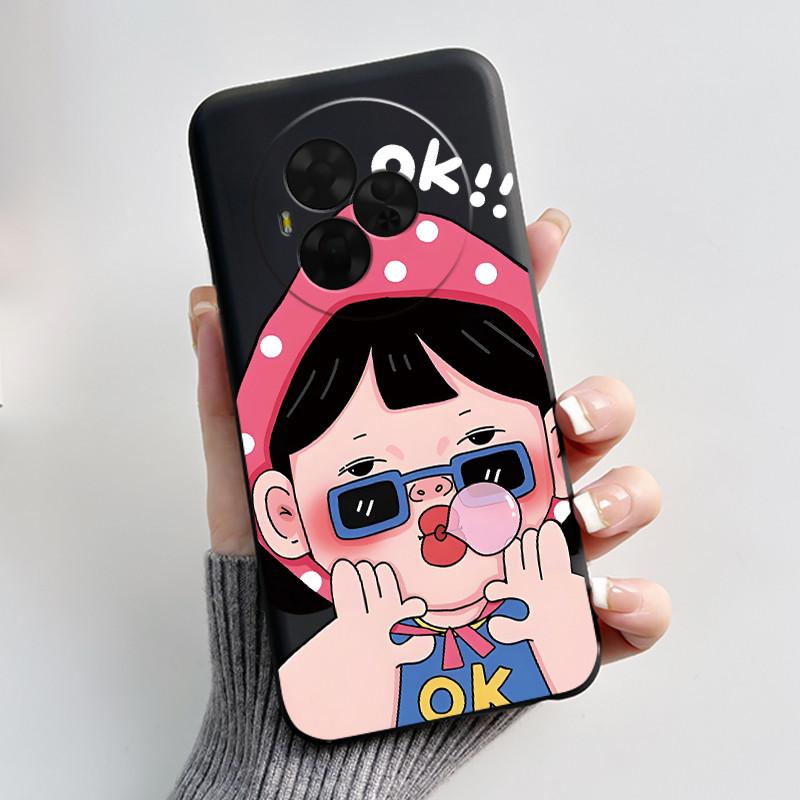 

Cute Case For TCL Nxtpaper 60 Ultra Coque Fundas Printing Shell Protective Cover Soft Silicone Cartoon Black Casing Capa TCL NxtPaper 60 Ultra
