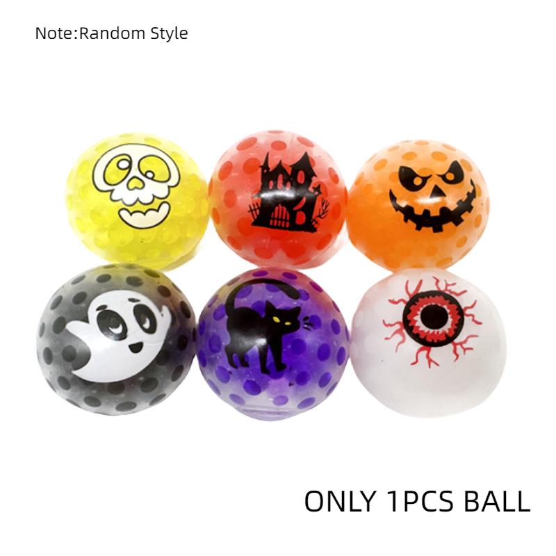 

Случайный цвет 1 шт. Хэллоуин Бусина Снятие стресса Экструзия Мять Мячики Сжимаемая игрушка