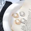 Trendy European Metal Round Earrings: Stylish, Versatile, High-Class Design for Men and Women