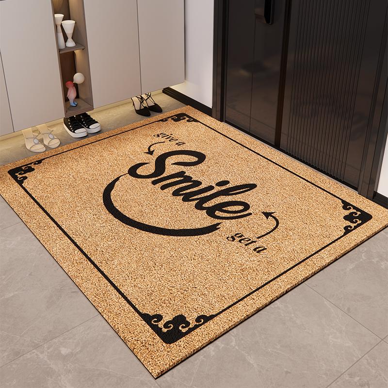 Door Floor Mat Silk Ring New Door Mat Door Non-Slip Foot Pad Dirt-Resistant Leave-In Door Entrance Carpet