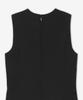 SAINT LAURENT Satin Crepe Shift Dress - Black / 815612Y4K651000
