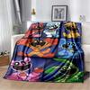 Cute Cartoon Smiling Critters Logo Throw Blanket for Living Room Bedroom Warm Cozy Sofa Bed Blanket Gift