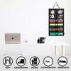Portable Karate Belt Display Stand with Hanging Medal Sticks Felt Hanging Bag Taekwondo Belt Display Stand Lightweight