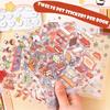 Cartoon 3D Landscape Sticker Book Three-dimensional DIY Hand Tent Landscape Stickers Cabin Scene Pocket Sticker