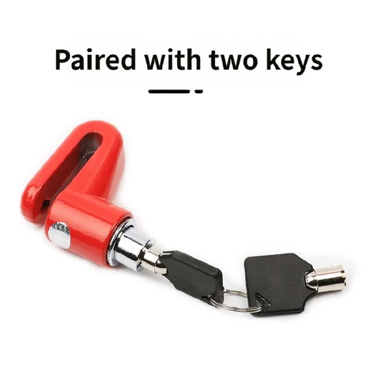 Mountain Bicycles Brakes Padlock Motorcycle Bike AntiTheft Wheel Disc Brakes Lock Safety Disc Wheel Lock with Key