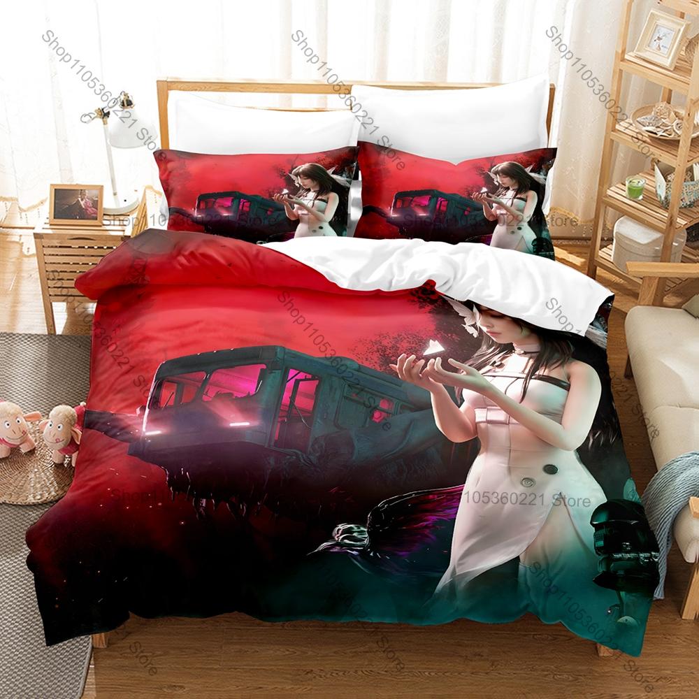 Once Human Duvet Cover + 2 Pillowcases, Survival Game Print Bedding Set Soft Fabric for Gamers Decor & Gift