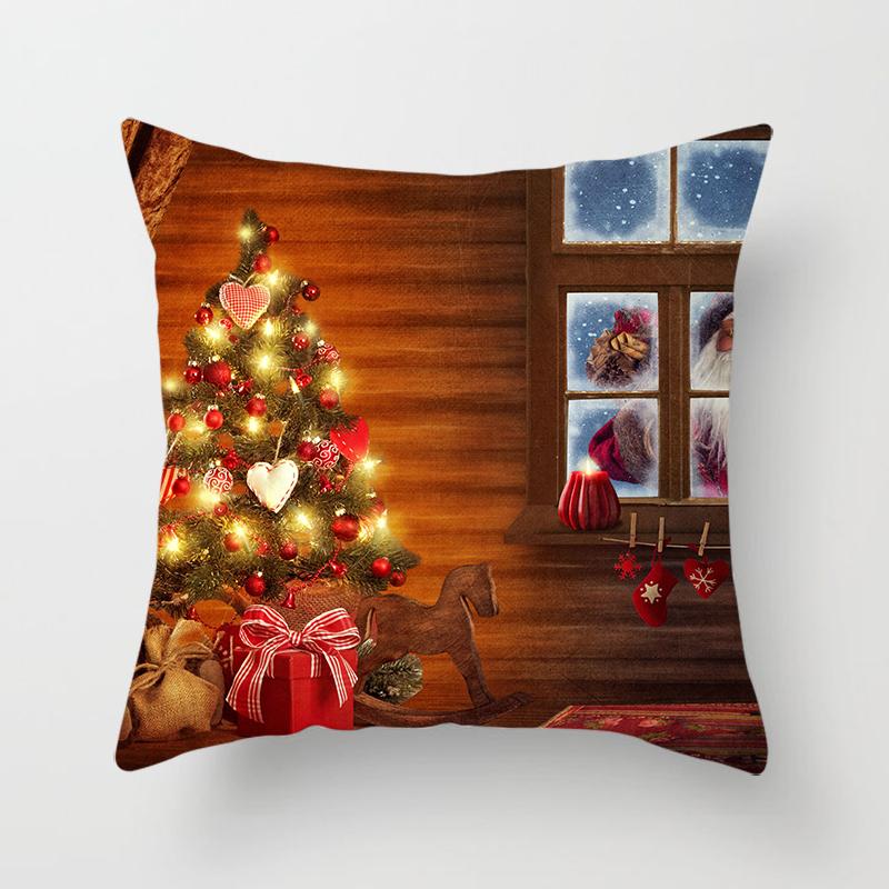 Weihnachts-Kissenbezüge für Zuhause, weihnachtlich bedruckte Bett-Heimdekorations-Kissenbezüge, weihnachtliche dekorative Kissenbezüge