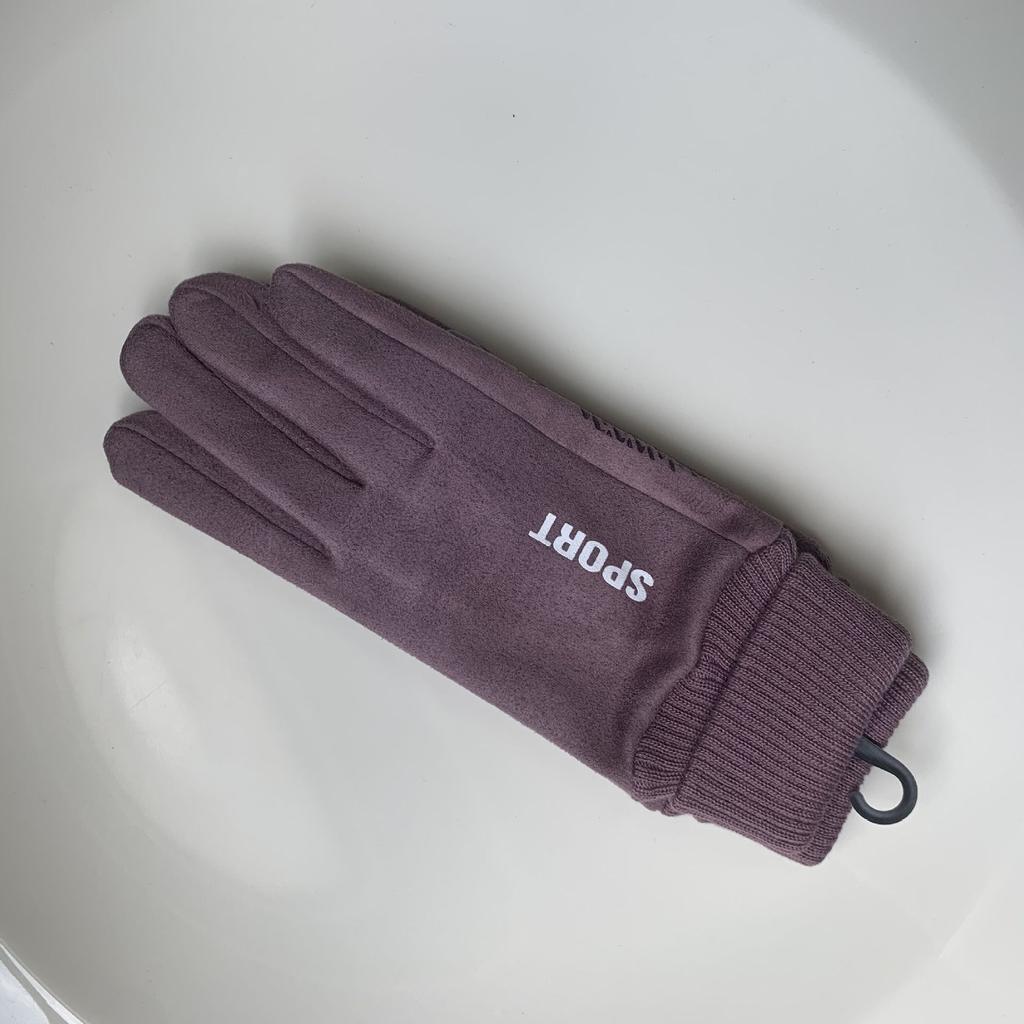 Gloves Winter Women's Velvet Warm Cold Cute Students Winter Riding Driving Touch Screen Suede Women's Gloves