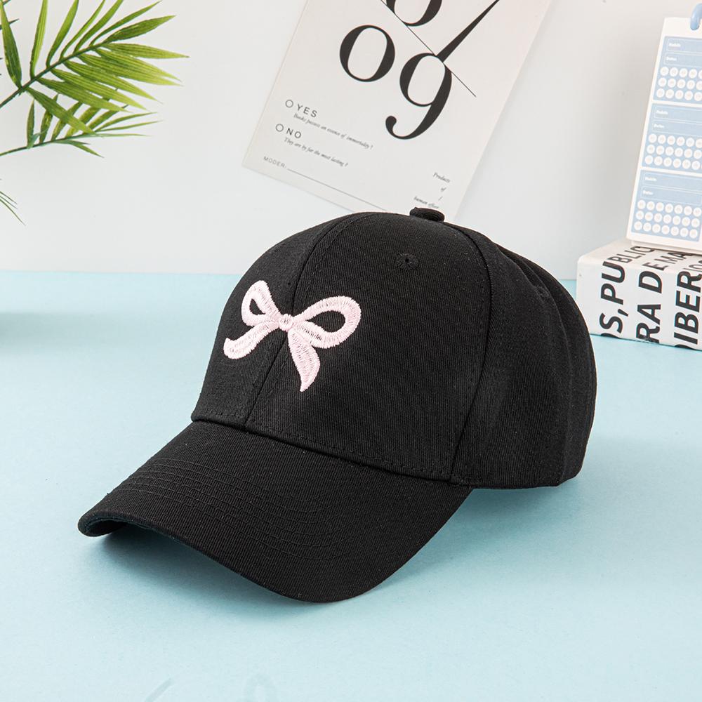 Fashionable Embroidered Bow Pattern Baseball Cap, Sunshade Casual Baseball Cap, New Trendy and High-end Hat, Suitable for Ladies