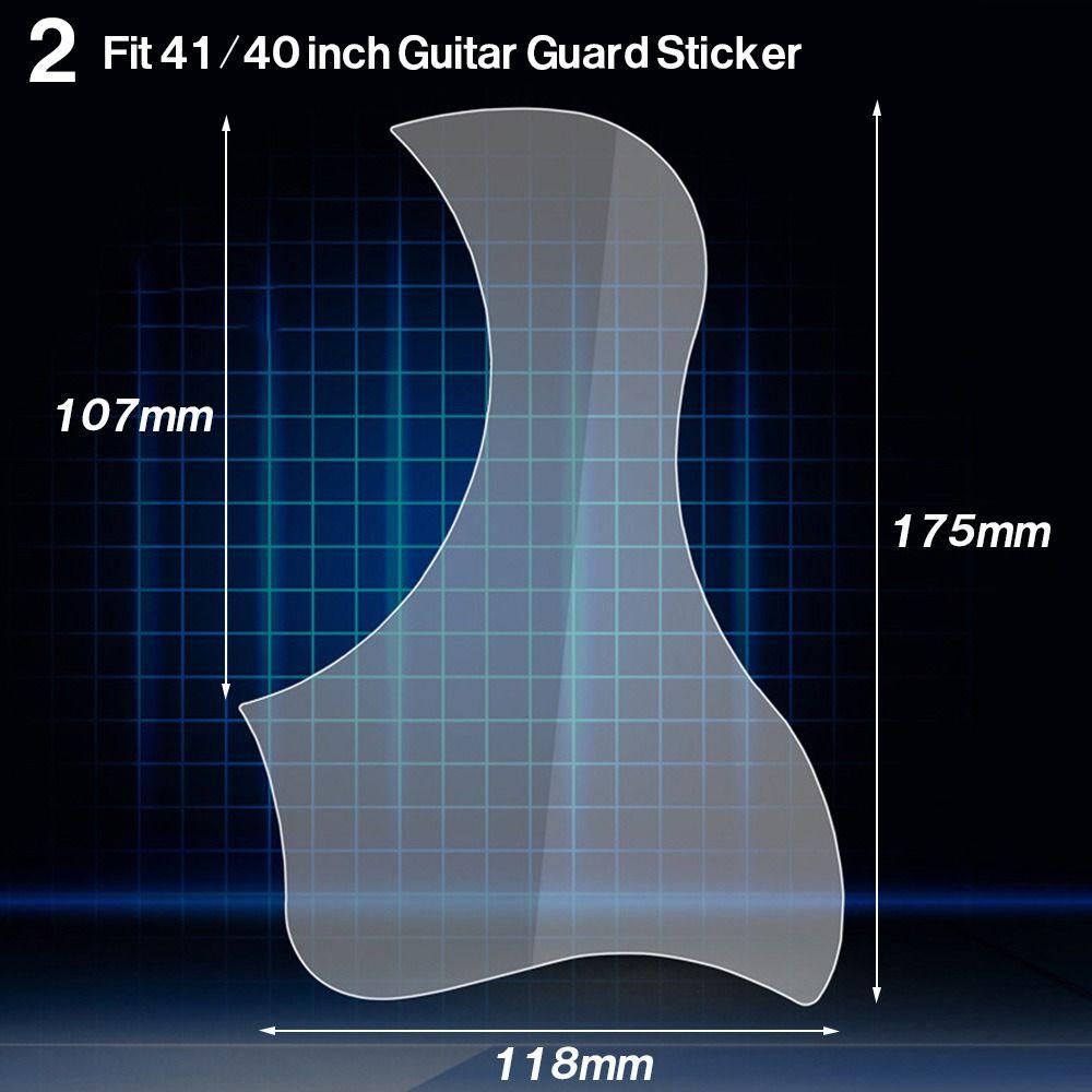 Transparent Board Sticker Soft Scratch Plate Guitar Protective Sticker Pick Guard Sticker