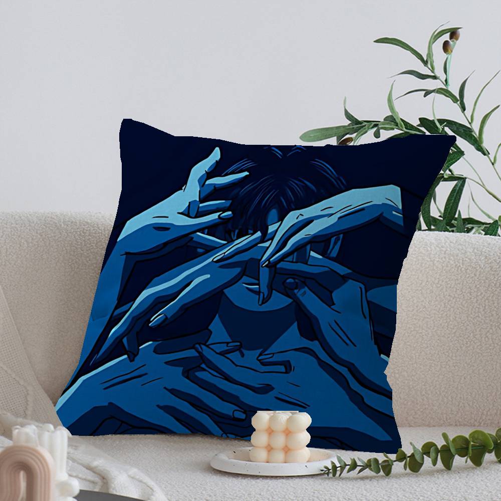Anime P-Perfect B-Blue Cushion Cover Car Throw Pillow Case For Sofa Car Christmas Gift 40x40cm 45x45cm