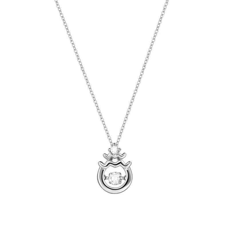 Jewelry Spider Jewelry Smart Necklace Fashion Beating Heart Collarbone Chain Women