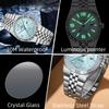BINBOND Men's Quartz Watch Classic Style Waterproof Luminous Date Display Stainless Steel Wristwatch For Male