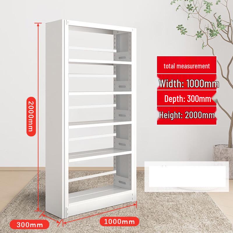 Metal Double-Sided Storage Bookshelf