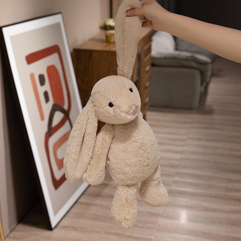 Soft Floppy Eared Rabbit Plush Toy Stuffed Animal Comfort Sleep Companion Gift for Girlfriend Cute Doll Pillow