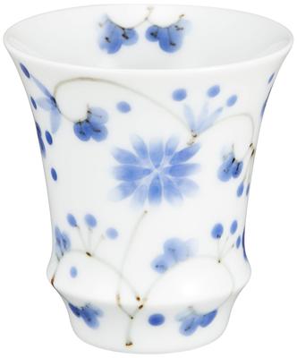 Arita Ware Sake Glühwürmchen Arabesken Design Durchmesser x 7cm 100ml Mikrowellen- und Spülmaschinenfest Hergestellt in T806 "SAKE GLAS" Tasse, (Umgekehrtes Muster), Ca.. 6,7 cm