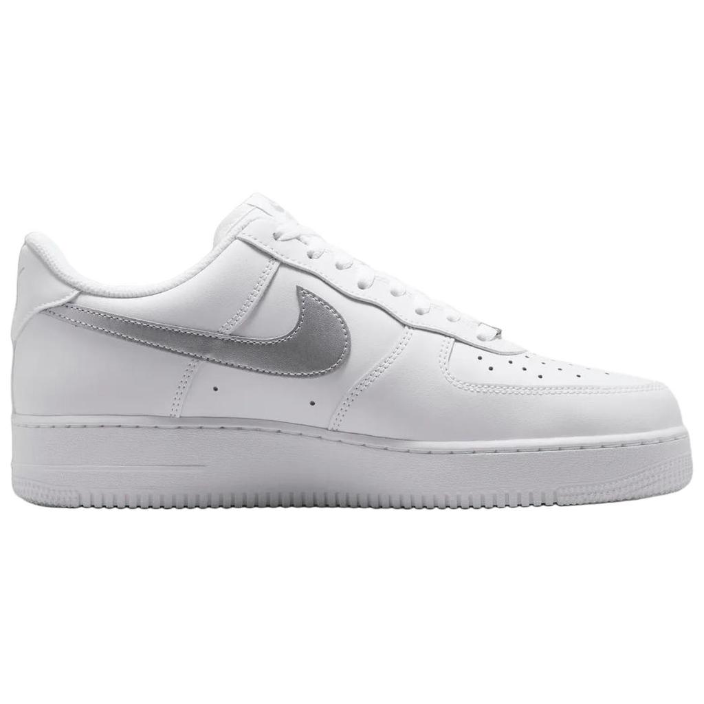 Nike Air Force 1 07 Vestibilità Comoda Sneakers Traspiranti Uomo Sneakers Bianco Argento FJ4146-134