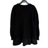 Moncler Frill Knit Alpaca MAGLIONE TRCICOT GIROCOLLO One Piece Black Alpaca Women Used