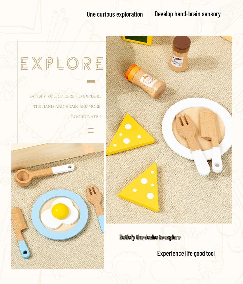 Wooden Mini Kitchen Set for Girls: Educational Role-Playing and Cooking Toy
