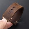Cinturino Vintage Fatto a Mano 22mm 24mm 26mm Pelle di Vacchetta Crazy Horse Cinturino di Ricambio Universale per Uomini Donne Accessori Bracciale