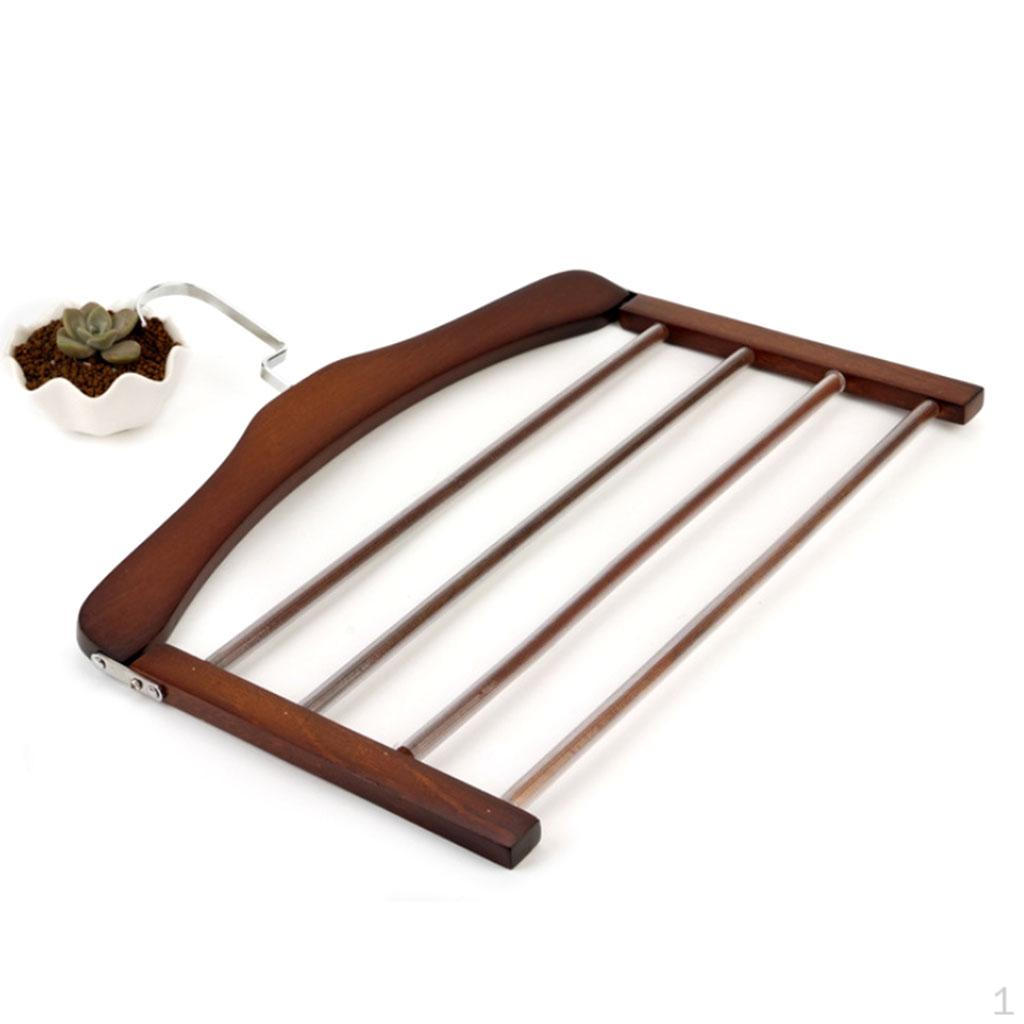 

Нескользящие деревянные юбки, вешалка для одежды Dark Brown