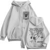 Anime Frieren: Beyond Journey's End Zipper Hoodies Men's Clothing Fashion Harajuku Long Sleeve Zip Up Sweatshirts Jackets Coats