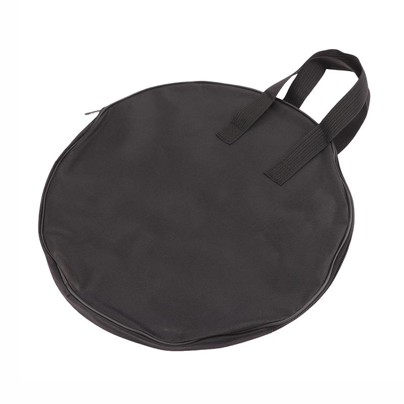 Portable Black Oxford Cloth Dumb Drum Pad Bag With Handle For 10 / 12 Inch Drum Storage Bag With Zipper Drums Practice Pad Case