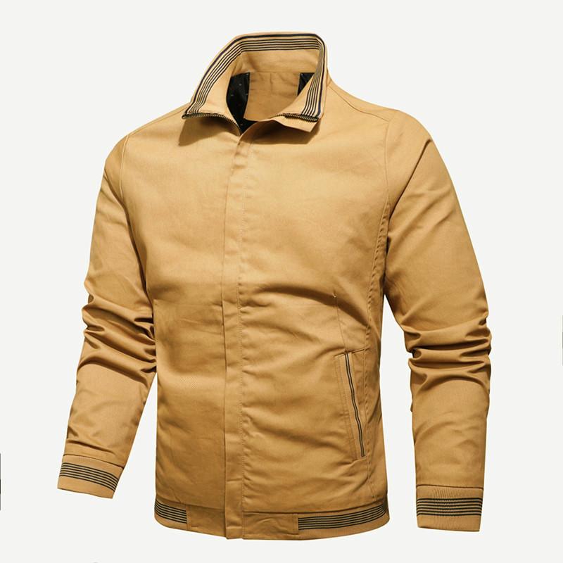 Men's Casual Jacket Cotton Washed Youth Jacket Men