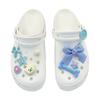 Crocs Classic Platform Clog Classic Cloud Crocs Vintage Gift Box Line Bier Puppy Button Bow All the Way Flowers Women's White Blue