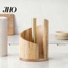 Küchenpapierhalter Spender Große Kapazität Glatter Auszug Holzständer Fleckenresistent Feuchtigkeitsbeständig Organizer Umweltfreundlich