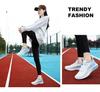 Breathable flight woven student walking style shoes non-slip soft-soled sports casual women's shoes flat non-slip sneakers