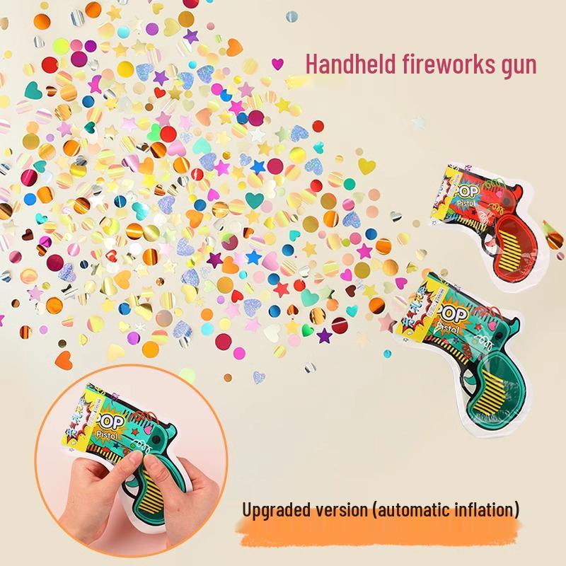 Автоматическая надувная пушка для конфетти для праздников: Идеально для свадеб, вечеринок и мероприятий Automatic Inflatable Confetti Gun [3 pcs] 16*14cm