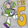 Toy Story Childrens/Kids IÂ´m 5 Buzz Lightyear Heather Birthday Pullover Hoodie