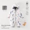 Fleece-lined Baby Romper for Autumn/Winter | 0-1 Year Warm Outing Crawling Suit by Anyang Baby & Children's Wear