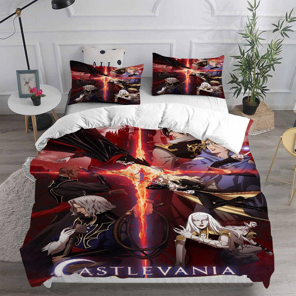 Cosplay Castlevania Trevor Belmont 3D Duvet Cover Bedding Set Pillowcase Quilt