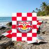 1 Stück Fußballmannschaft (80) Strandtuch, Strand- und Meeresufer-Schwimmbadausstattung, Modisches Muster, Rechteckig, Reiseutensilien