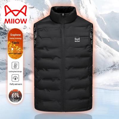 Mao Ren Unisex Daunenweste mit Stehkragen