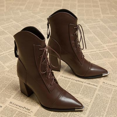 Stivaletti da Donna di Qualità Punta Affilata Tacchi Alti Scarpe per Donna Stivali Invernali di Lusso 2026 Nuovi Décolleté Mujer Chelsea Botas