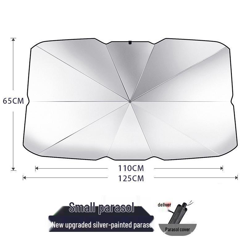 

Titanium Silver Sunshade Sunscreen for Car