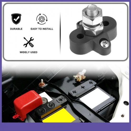 4pcs Bus Bar Junction Block M10 Single Stud Dual Power ulated Terminal Stud