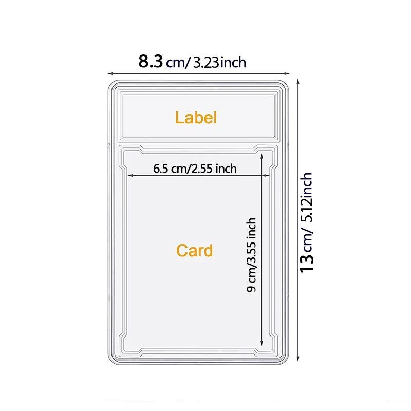 35PT Aktivitätssammlungs-Kartenhülle Schutzhülle für Sammelkarten Langlebige Hüllen 90x65mm Dick für Spiele Sportkarten Konzipiert Fester Kunststoffhalter