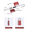 Travel 3 Dial Digit Dormitory Cabinet  Lock Luggage Padlock Backpack Zipper Lock Password Lock