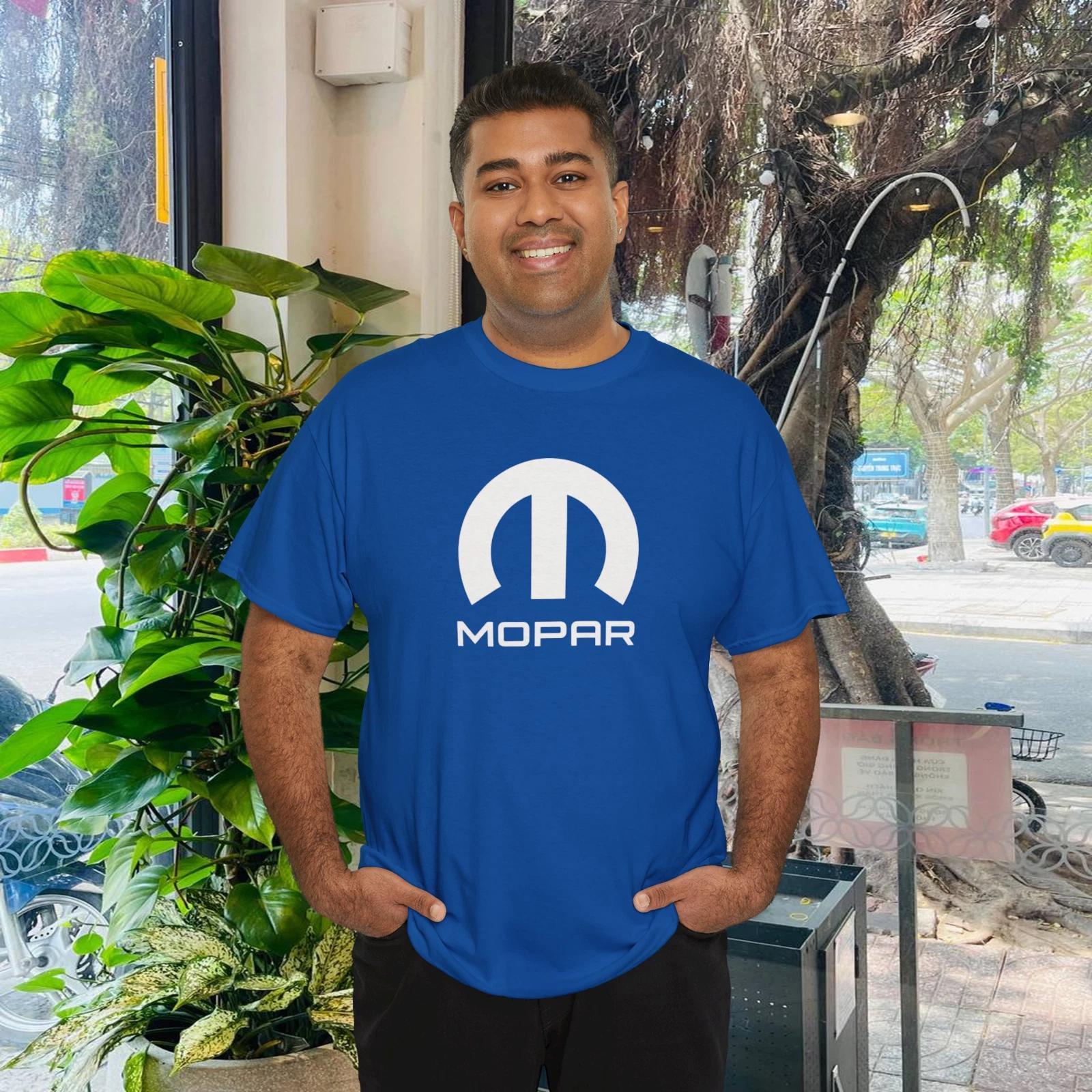 Mopar Blue Cotton Unisex T-Shirt 4XL