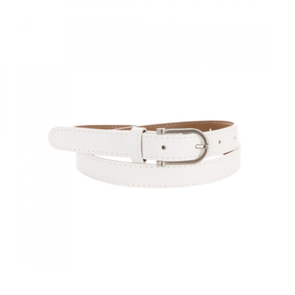 Shop Women Matte Buckle Belt 2cm Width White Tu Wbt 0745