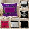 Fashion J-jomlone Cushion Cover Silky Short Plush Sofa Pillow Cover Hidden Zipper Soft Dustproof Case for Home Decor