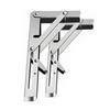 Foldable Shelf Bracket Stainless Steel Wall Mounted Wear Resistant Collapsible Shelf Bracket for Garage