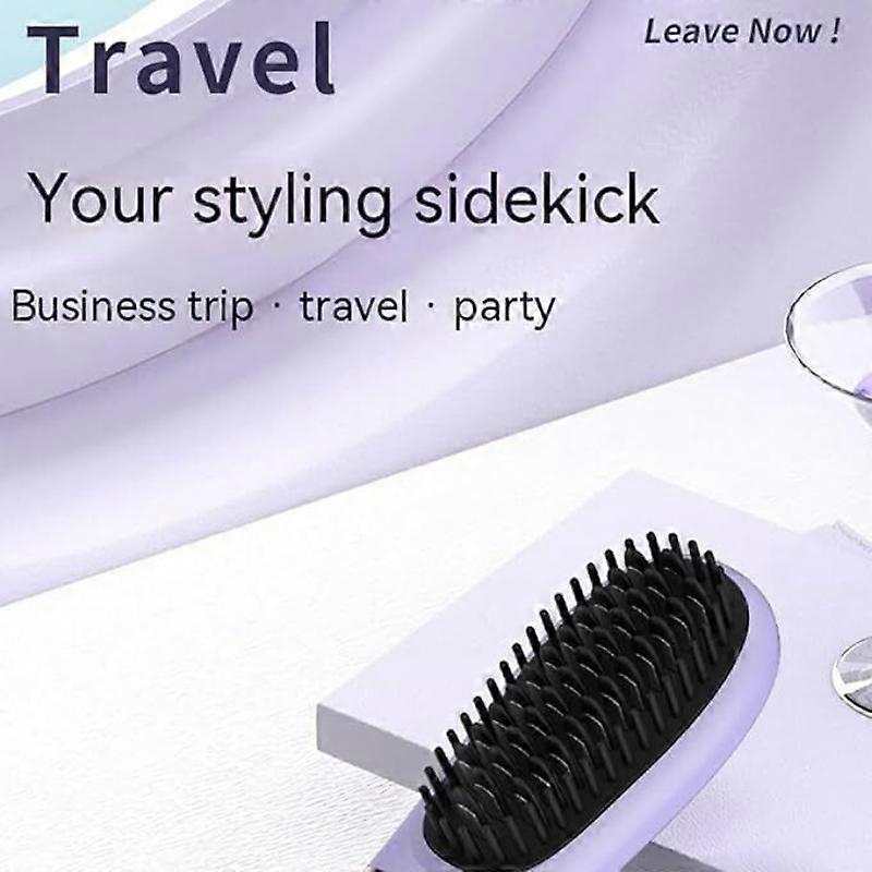 New All-in-One Hair Straightener Professional Quick Heated Electric Hot Comb Hair Mini Comb Personal Care Multifunctional Hairstyle Brush